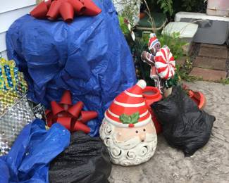 Outside Christmas items 