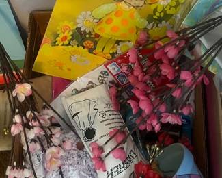 Floral Decor and Vintage Art