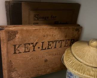Antique Key Letter Song Book