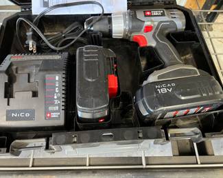 Porter Cable Cordless Drill in carrying/storing case