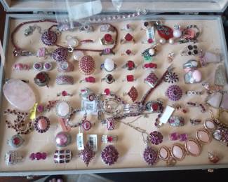 Pink quartz, rhodolite garnets and more