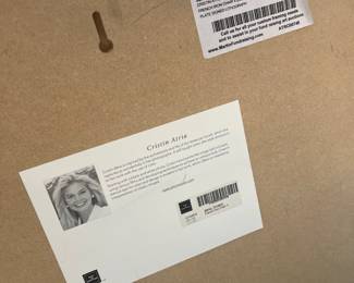 Cristin Atria French Iron Chair signed lithograph