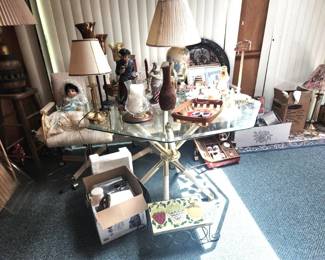 Boxes in the sunroom for you to dig through!