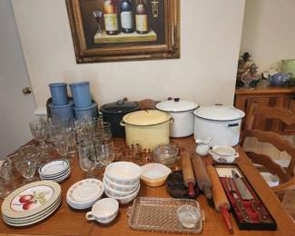 Enamel Ware, Vintage Kitchenware