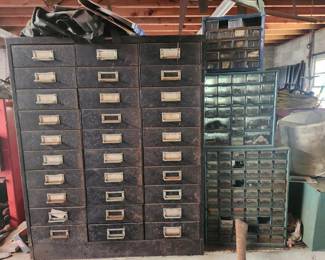 Tall Card File, Organizers with Contents