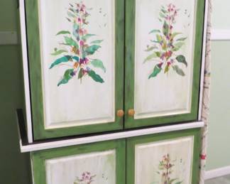 Hand Painted Cabinet - Very Nice