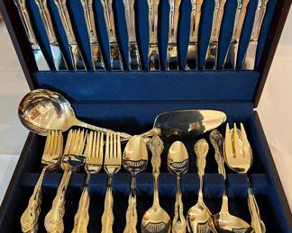 Goldtone Flatware