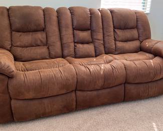 Microfiber Reclining Sofa