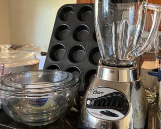 Oster Blender, Mixing Bowl Set, Bakeware