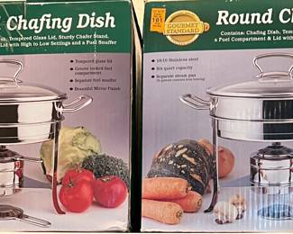 Round Chafing Dish x 2