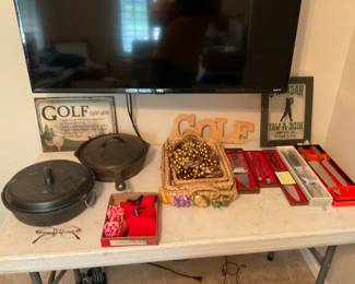 CAST IRON COOKWAR, TIM. OR STEVE.  ITS A CHICKEN FRYER.   OR BOB MAY GRAB IT ????