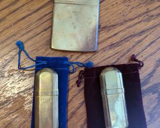 WWII Era French Lighter Cases, Various Sizes, Qty 3