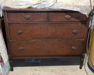 Antique 3 Drawer Dresser, 35" x 43" x 20"
