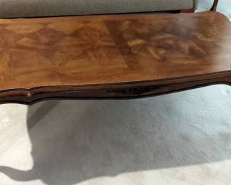 Coffee Table With Cabriole Legs, 16" x 51" x 24"