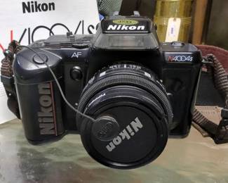 Nikon 35mm Camera, Model N4004S AF, Including Carrying Case, Film, Neck Strap And Manual
