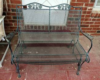 Rod Iron Glider, 37" x 45" x 28"