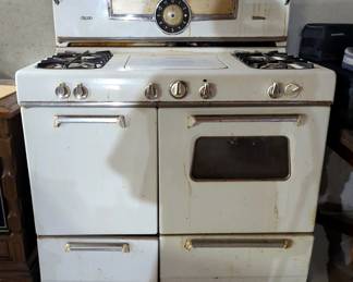 Vintage Kenmore Super Deluxe Gas Double Oven Cooktop 4 Burner Range