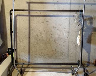 Rolling Garment Racks, Qty 2, 59" Long And 50" Long