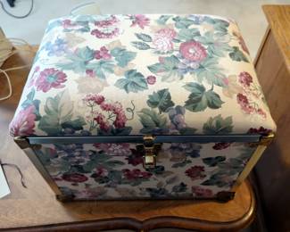 Sewing Case Including Pins, Needles, Thread, And More
