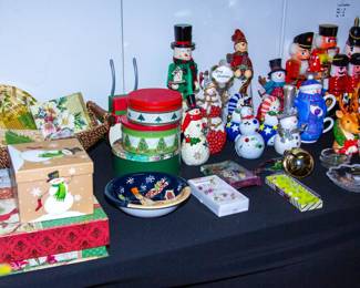 Assortment of Christmas decorations 