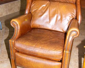 Simple leather chair