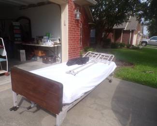 Like New Electric Hospital Bed with Manual Crank Also