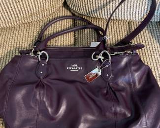 purple COACH purse