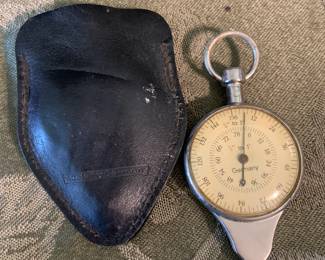 antique German map tool for measuring nautical miles