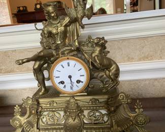 antique French mantle  clock bought in  Germany