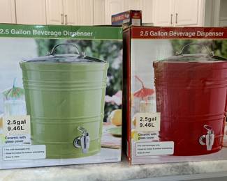 beverage dispensers, NIB!
