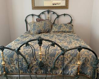 wrought iron queen size bed