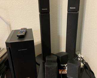 Panasonic AV surround sound system and Blue Ray
