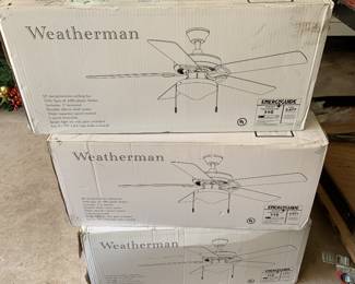 new in box!! Weatherman ceiling fans