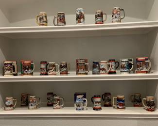 Budweiser collectible beer steins