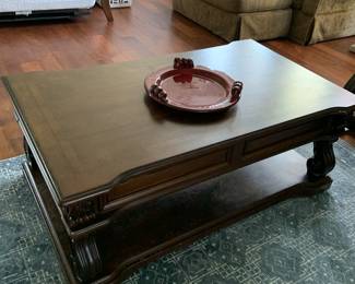 solid wood cocktail table