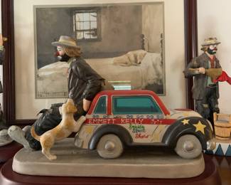 Emmit Kelly Jr. clown figurines, original boxes