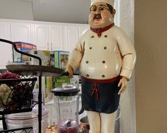 3'  chef statue