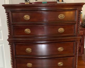 Duncan Phyfe 5 drawer tall boy dresser