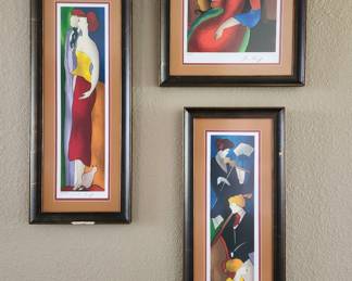 3 signed and numbered prints by Linda Le kinff