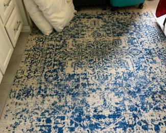 area rug, blue