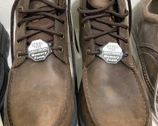 Skechers NEW steel toed boots, mens, size 12