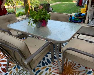patio furniture, patio rugs, etc