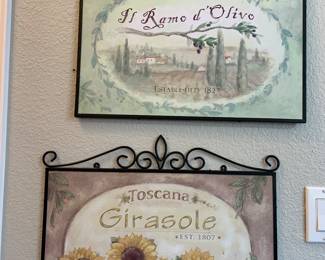 Italian villa style wall art