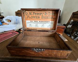 ANTIQUE FERRY SEED DISPLAY
