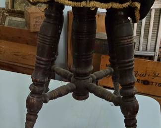 ANTIQUE CLAW FOOT ORGAN STOOLS