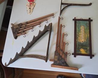 PRIMITIVE GENERAL STORE ITEMS & HARLAN IOWA ADVERTISING