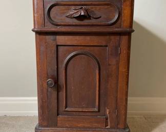 Antique Victorian Marble Top Half Commode