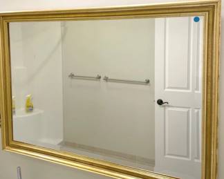 Gold Toned Framed Mirror