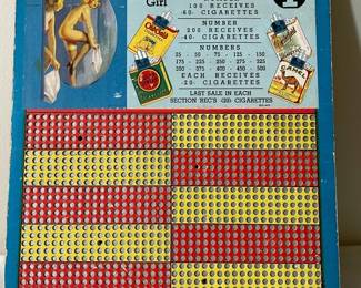 Cigarette Girl Punchcard