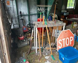 garden, equipment, tools